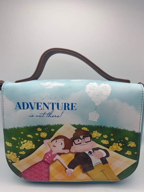Loungefly Handbags - Disney’s UP Adventure' Light Blue Picnic Print Handbag by Loungefly